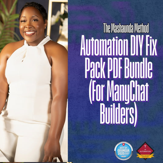 Automation DIY Fix Pack PDF Bundle (For ManyChat Builders)
